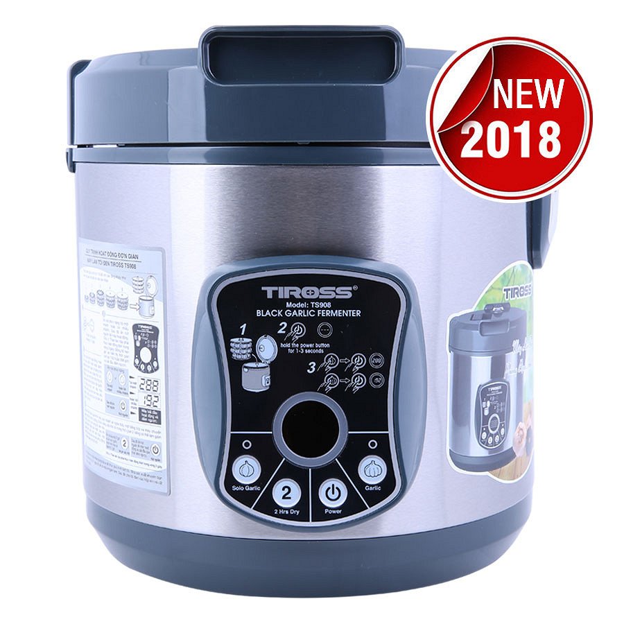 Máy làm tỏi đen Tiross 6L TS908-đỏ/bạc
